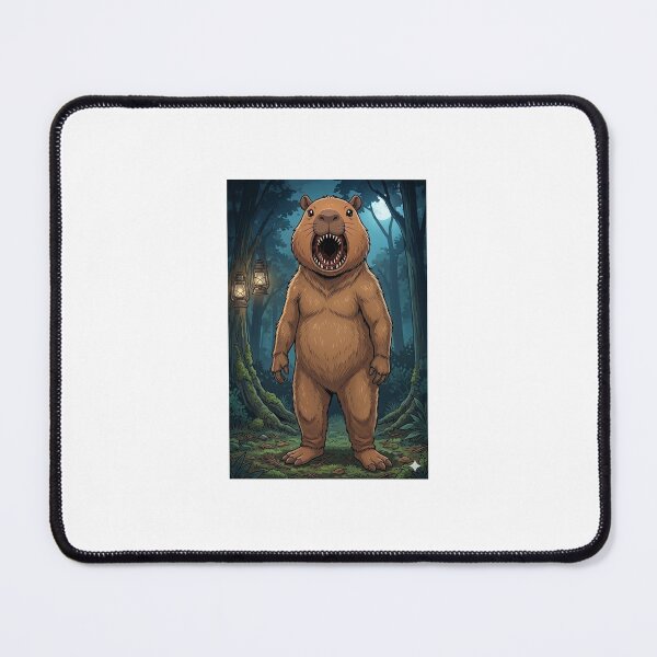 Item preview, Demogorgon Capybara Monster Mashup – Dark Forest Horror Art designed and sold by Lilith.3x313 Vault.