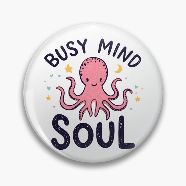 Item preview, Busy Mind Soul Cute Octopus ADHD Awareness Neurodiversity Pride designed and sold by EchoPrint Co..