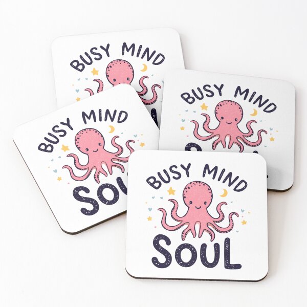 Item preview, Busy Mind Soul Cute Octopus ADHD Awareness Neurodiversity Pride designed and sold by EchoPrint Co..