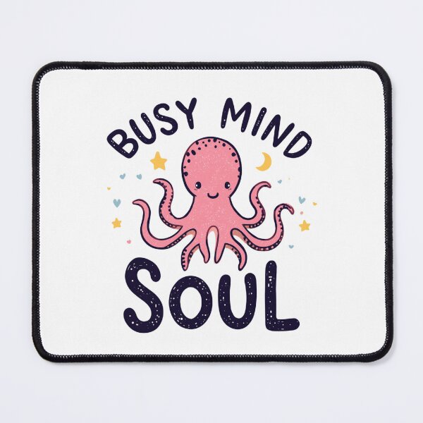 Item preview, Busy Mind Soul Cute Octopus ADHD Awareness Neurodiversity Pride designed and sold by EchoPrint Co..