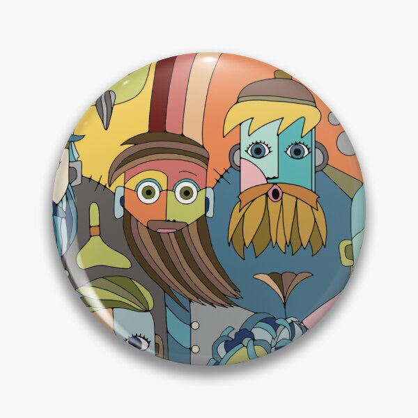 Item preview, Cubist Style Bearded Men designed and sold by Unhinged Heather.
