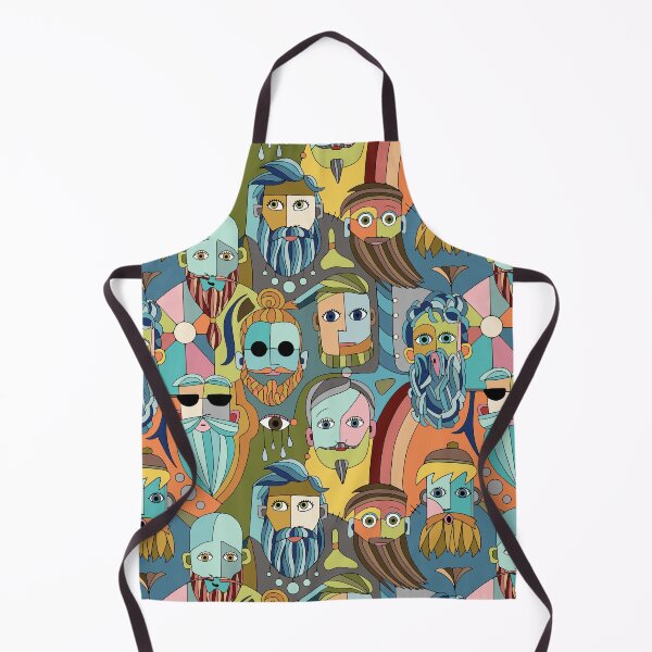 Item preview, Cubist Style Bearded Men designed and sold by Unhinged Heather.