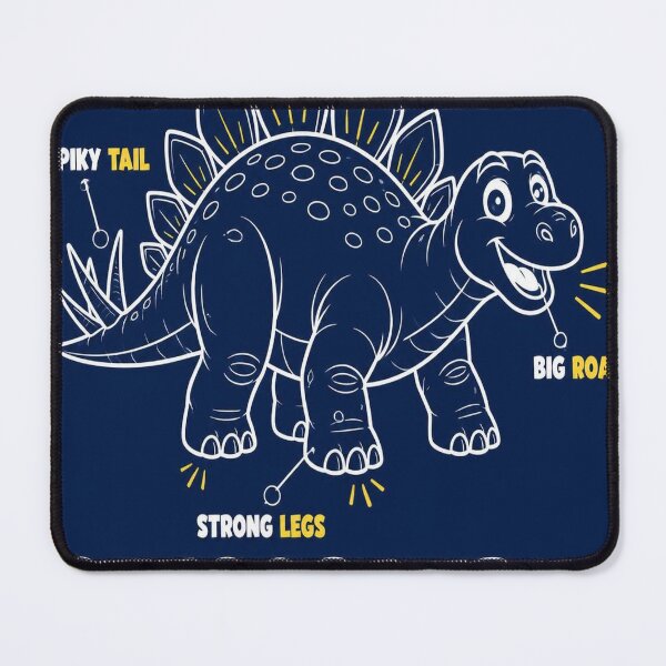 Artikelvorschau, Stegosaurus Blueprint Shirt | Cute Kids Dinosaur Blueprint Tee entworfen und verkauft von SunnyDesign82.