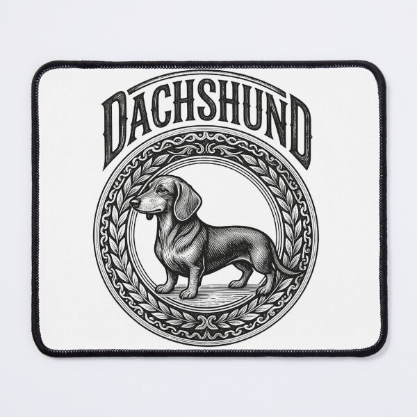 Item preview, Cute Minimalist Dachshund Logo for Dog Lovers designed and sold by GraphicGlowTeesStore.
