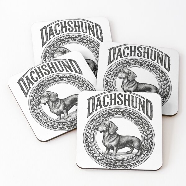 Item preview, Cute Minimalist Dachshund Logo for Dog Lovers designed and sold by GraphicGlowTeesStore.