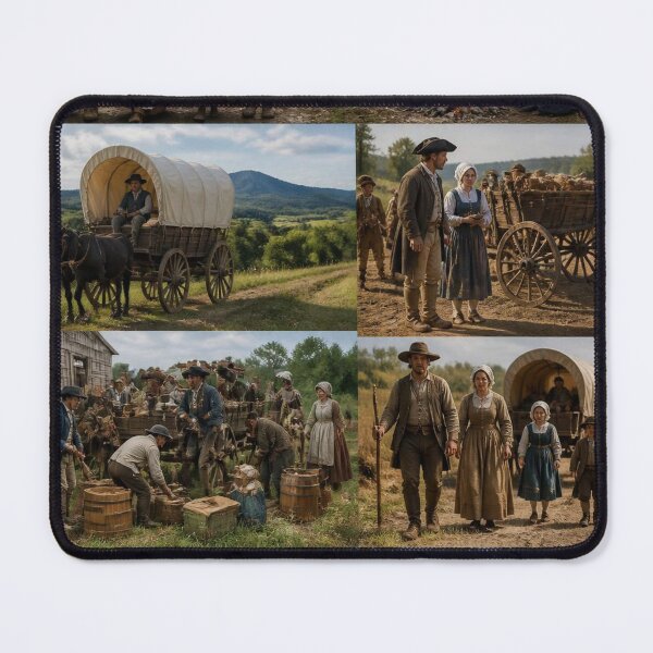 Item preview, American Colonists with their wagons designed and sold by Bebe5512.