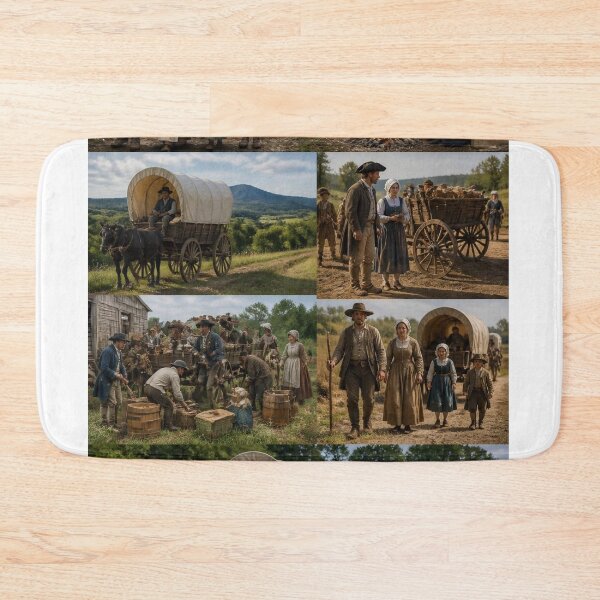 Item preview, American Colonists with their wagons designed and sold by Bebe5512.