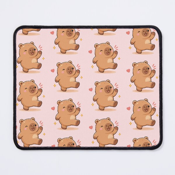 Item preview, Cute Capybarar Waving - Capybara Sticker designed and sold by ChosmahDrawing.