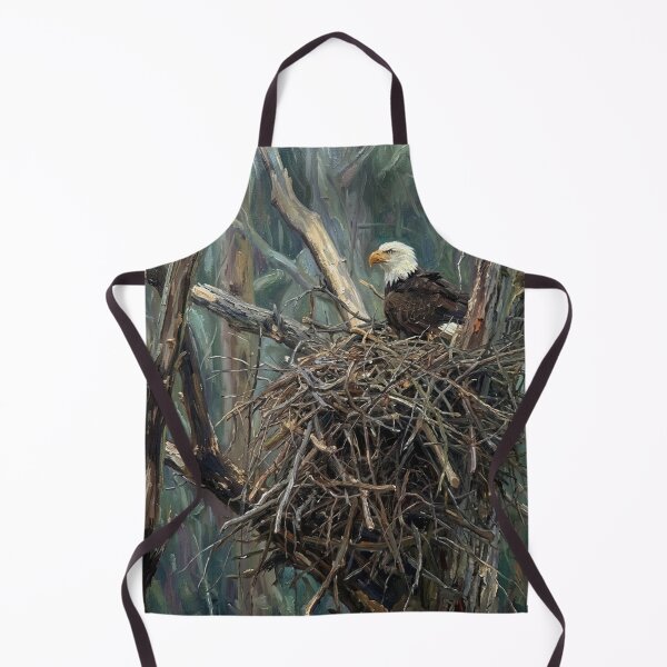 Item preview, Bald Eagle Nest Woodland Art designed and sold by Grade A Gifts.