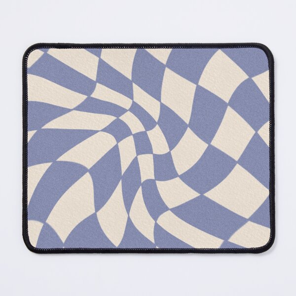 Item preview, Retro Periwinkle Distorted Trippy Checkerboard Pattern designed and sold by THE RILONA.