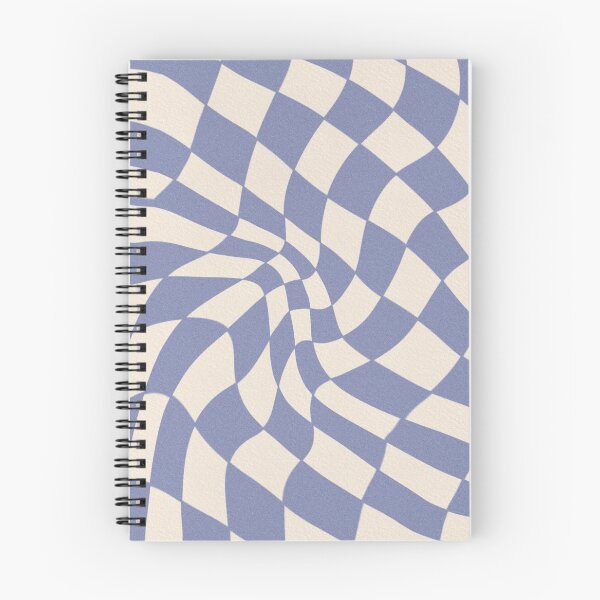 Item preview, Retro Periwinkle Distorted Trippy Checkerboard Pattern designed and sold by THE RILONA.