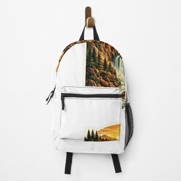 Item preview, Waterfall Escape Vintage Adventure Sticker | National Park Outdoor Decal designed and sold by HaveAGoodDay365.