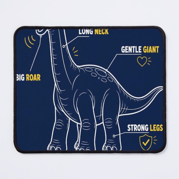 Artikelvorschau, Brachiosaurus Blueprint Shirt | Cute Kids Dinosaur Blueprint Tee entworfen und verkauft von SunnyDesign82.