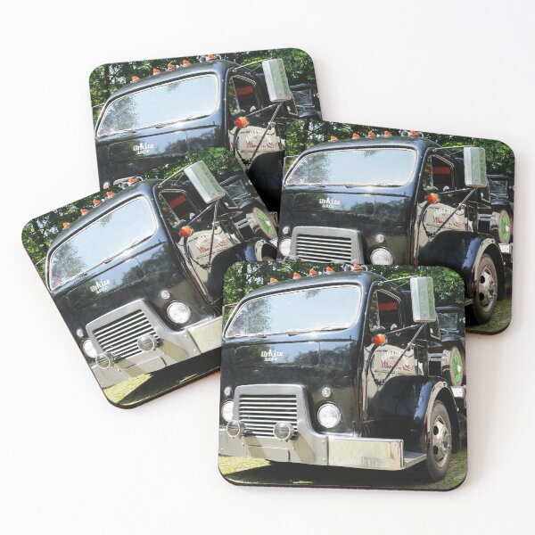 Item preview, White 3000 Cab-Over Wrecker - Classic American Heavy Truck designed and sold by Peter Kraaibeek | Generative Designs and Car Art.
