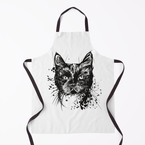 Item preview, Black Cat Gothic Ink Illustration designed and sold by Inkversed.
