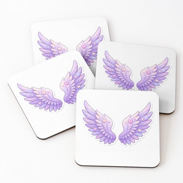 Item preview, Pastel Purple Angel Wings Sticker | Kawaii Fairy Wings Aesthetic Design designed and sold by dreamz-world.