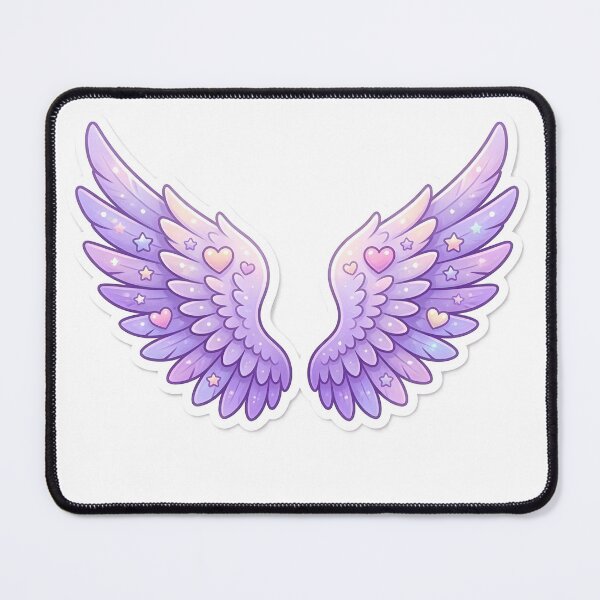 Item preview, Pastel Purple Angel Wings Sticker | Kawaii Fairy Wings Aesthetic Design designed and sold by dreamz-world.