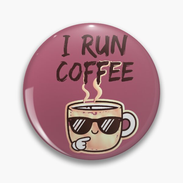 Item preview, I Run On Coffee Funny Kawaii Mug Barista designed and sold by AstronautMerch.