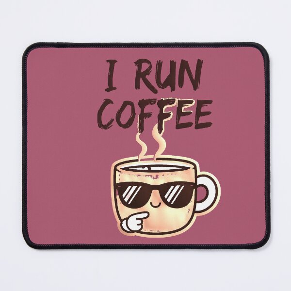 Item preview, I Run On Coffee Funny Kawaii Mug Barista designed and sold by AstronautMerch.