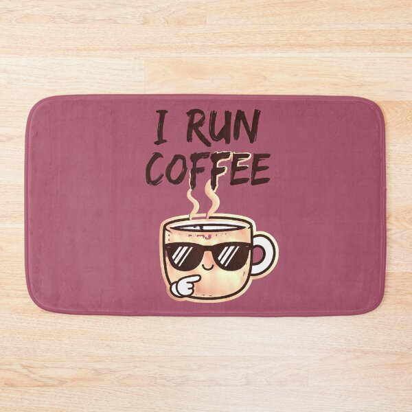 Item preview, I Run On Coffee Funny Kawaii Mug Barista designed and sold by AstronautMerch.