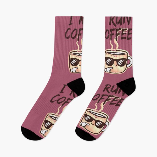 Item preview, I Run On Coffee Funny Kawaii Mug Barista designed and sold by AstronautMerch.