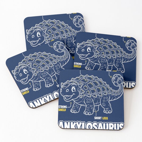 Item preview, Ankylosaurus Blueprint Shirt | Cute Kids Dinosaur Blueprint Tee designed and sold by SunnyDesign82.