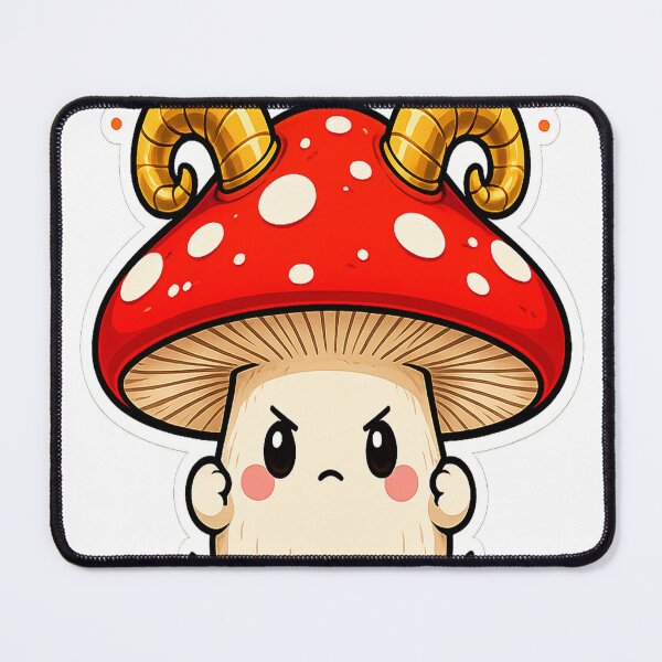 Item preview, Kawaii Zodiac Ram Horns Toadstool designed and sold by Spectre Creates.