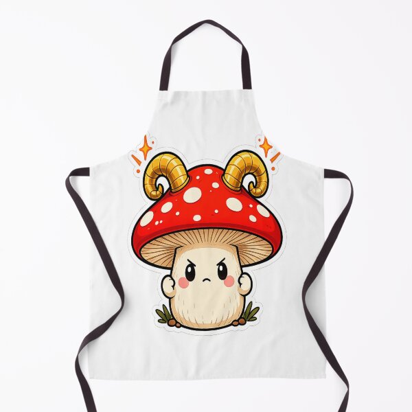 Item preview, Kawaii Zodiac Ram Horns Toadstool designed and sold by Spectre Creates.