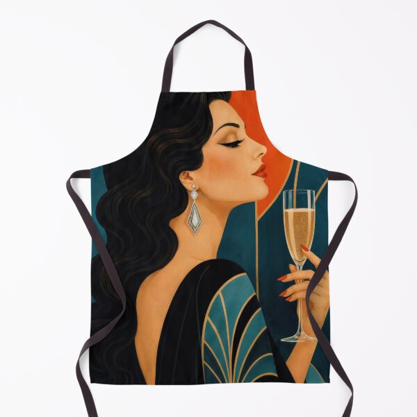 Item preview, Wall Art - Postcard - Art Deco Glamour with Champagne designed and sold by ForeverPrintsOK.