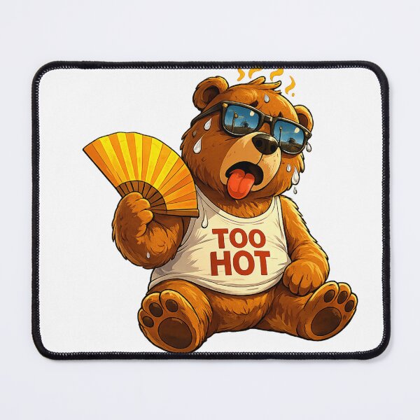 Item preview, Too Hot Bear – Funny Summer Heat Design designed and sold by Gletschie.