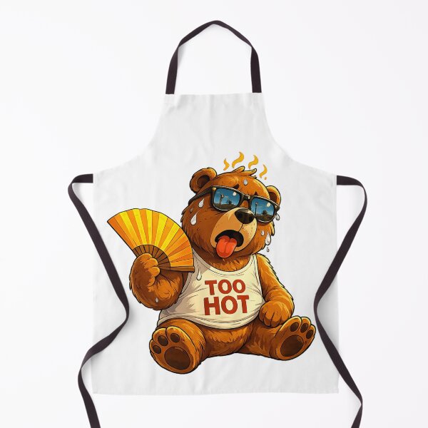 Item preview, Too Hot Bear – Funny Summer Heat Design designed and sold by Gletschie.
