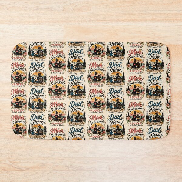 Item preview, Mom Is My Superpower & Dad Is My Hero – Family Love Collection designed and sold by FAZ-DESIGNS.