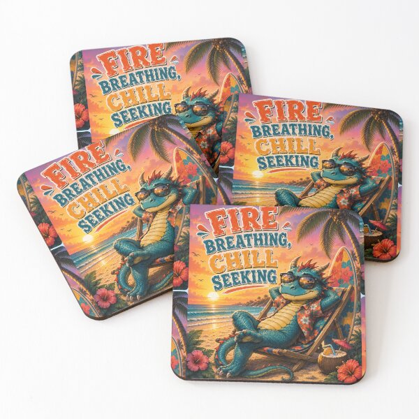 Item preview, Fire Breathing Chill Seeking Dragon designed and sold by BagFactoryUK.