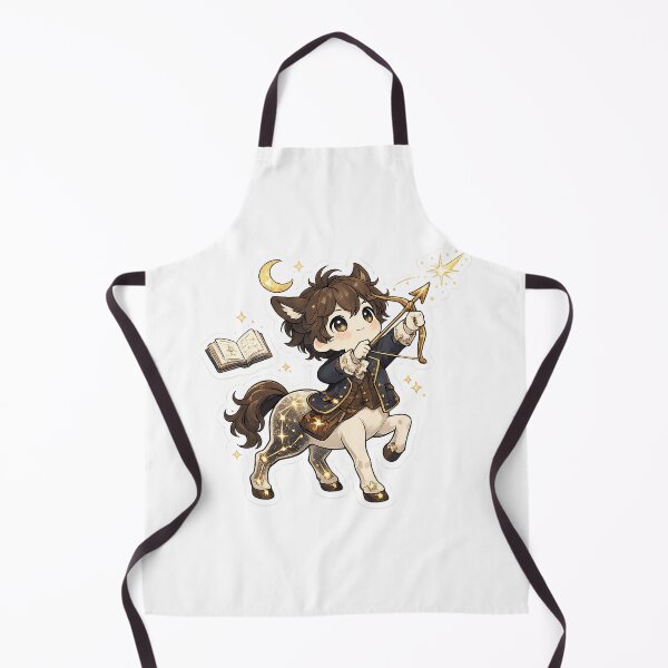 Item preview, Cute Chibi Centaur Archer Sticker Magical Fantasy Scholar with Bow Moon and Floating Book designed and sold by Spectre Creates.