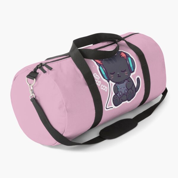 Item preview, Sleepy Gamer Cat with RGB Headphones Kawaii Sticker designed and sold by Stylestickers55.