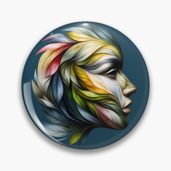 Item preview, Abstract Leaf Face Art designed and sold by Ambroa Stuff.
