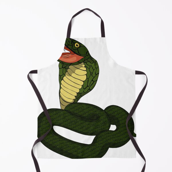 Item preview, green king cobra with fangs  designed and sold by OrPolly.