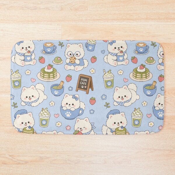 Item preview, Puppy Pancake Coffee Kawaii Pattern designed and sold by Soft Berry Studio.