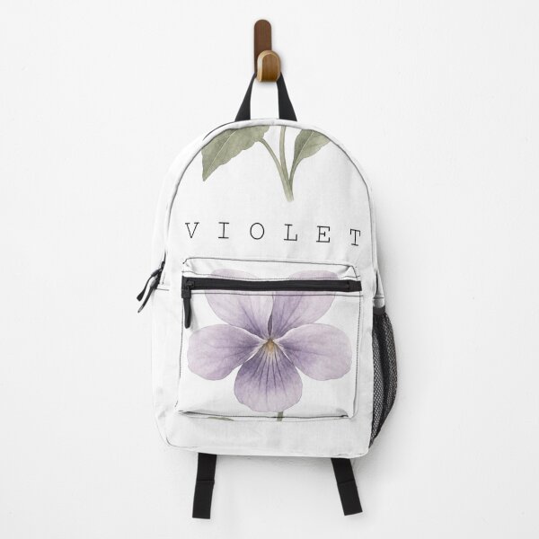 Item preview, Soft Pastel Watercolor Violet Flower Print With Typography designed and sold by FernLiz.