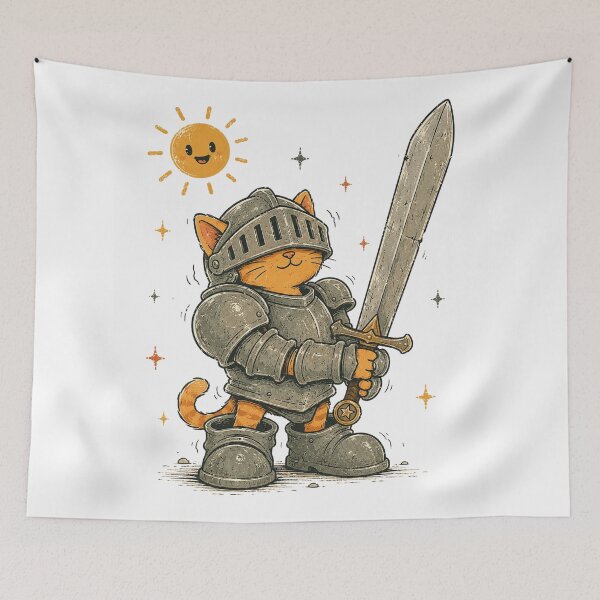 Item preview, Funny Cat Knight designed and sold by Region.