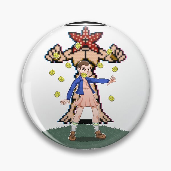 Item preview, Eleven vs Demogorgon Retro 8-Bit Pixel Art RPG Parody designed and sold by Lilith.3x313 Vault.