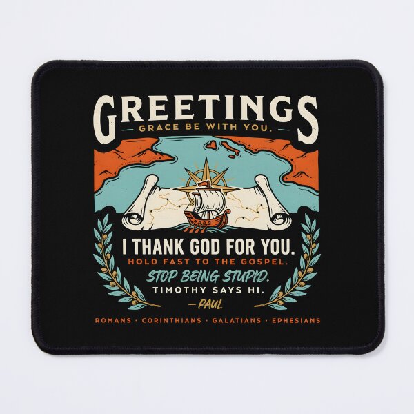 Item preview, Greetings Grace Be With You Vintage Christian with Paul Letter Message designed and sold by Redgiant87x.