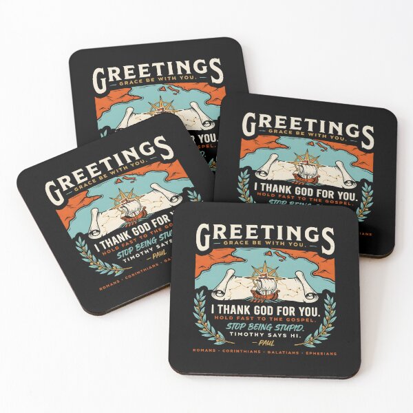 Item preview, Greetings Grace Be With You Vintage Christian with Paul Letter Message designed and sold by Redgiant87x.