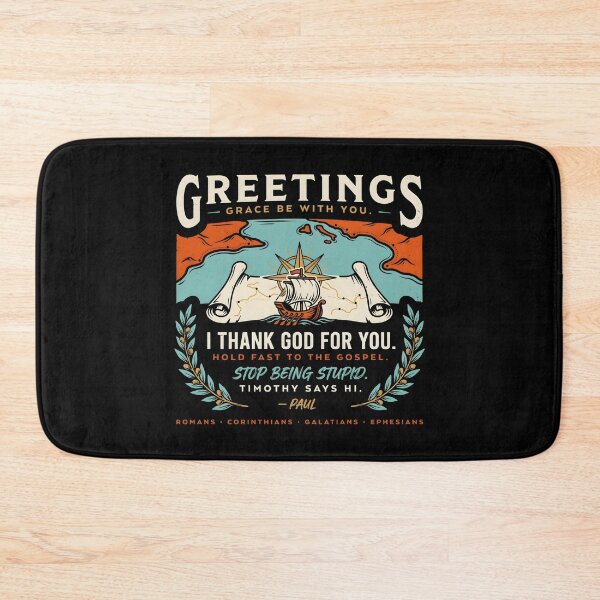 Item preview, Greetings Grace Be With You Vintage Christian with Paul Letter Message designed and sold by Redgiant87x.