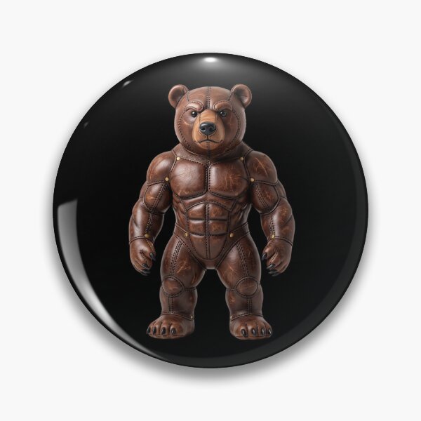 Item preview, Iron Teddy: Buff Leather Muscle Bear Figurine designed and sold by Woof-zil.