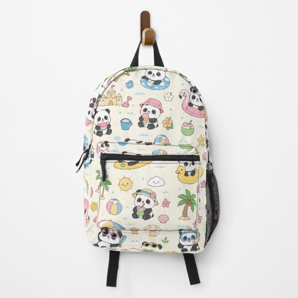 Item preview, Panda Beach Vacation Kawaii Pattern designed and sold by Soft Berry Studio.