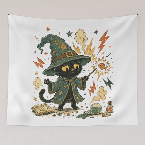 Item preview, Funny Wizard Cat designed and sold by Region.