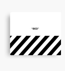 OFF-WHITE BED Canvas Print