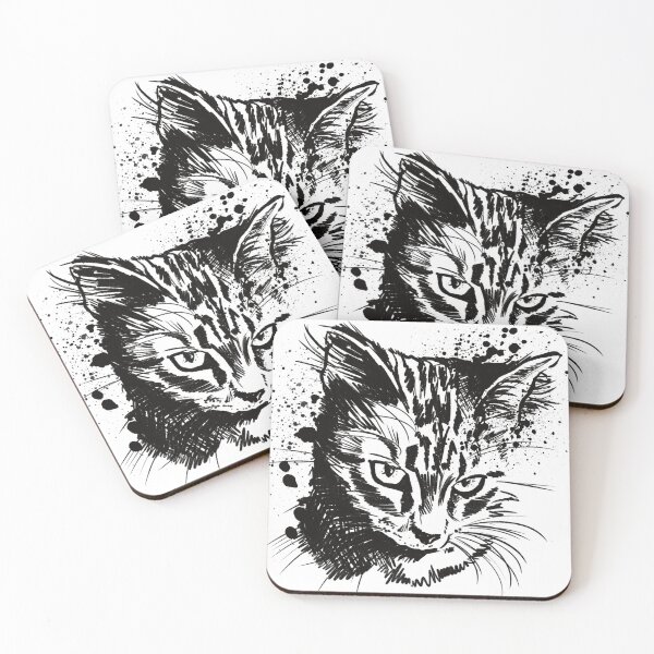 Item preview, Tabby Cat Ink Sketch Illustration designed and sold by Inkversed.