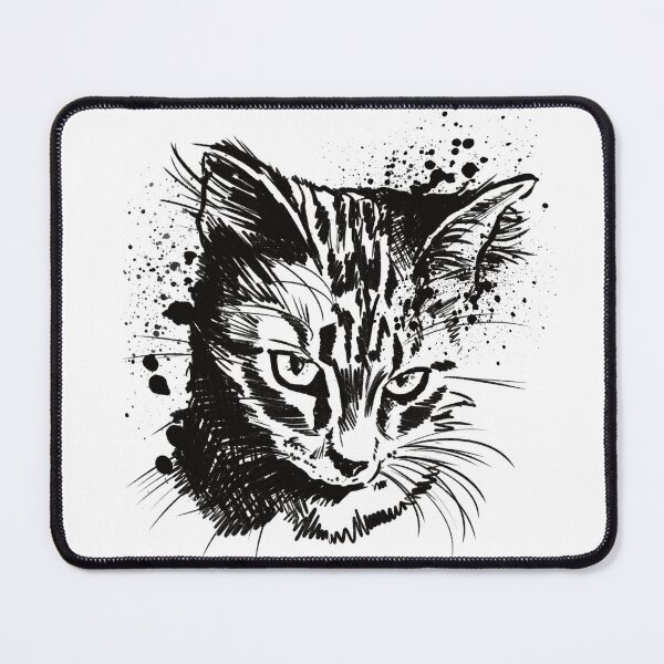 Item preview, Tabby Cat Ink Sketch Illustration designed and sold by Inkversed.